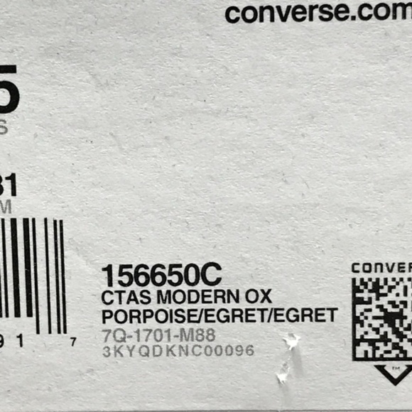 Converse CTAS Modern Ox Porpoise Egret Shoes - Picture 7 of 7